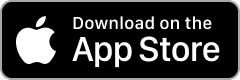 Black rectangular button with the Apple logo and the text "Download on the App Store" in white.